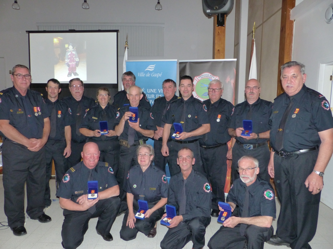 SOIRÉE RECONNAISSANCE DES POMPIERS : PLUS DE 70 POMPIERS HONORÉS PAR LA VILLE DE GASPÉ