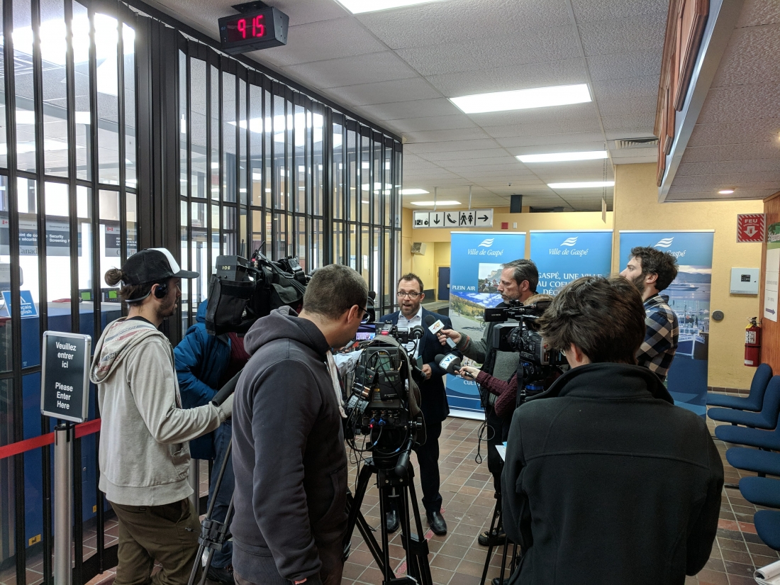 La Ville de Gaspé dévoile son projet de développement de l’aéroport Michel-Pouliot de Gaspé