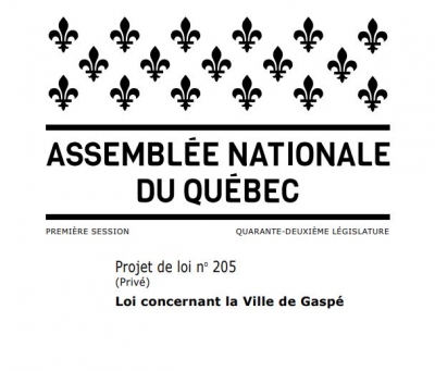 PROJET DE LOI 205 ADOPTÉ : LA VILLE DE GASPÉ OBTIENT LE POUVOIR DE DONNER DES INCITATIFS POUR STIMULER LA CONSTRUCTION DE LOGEMENTS
