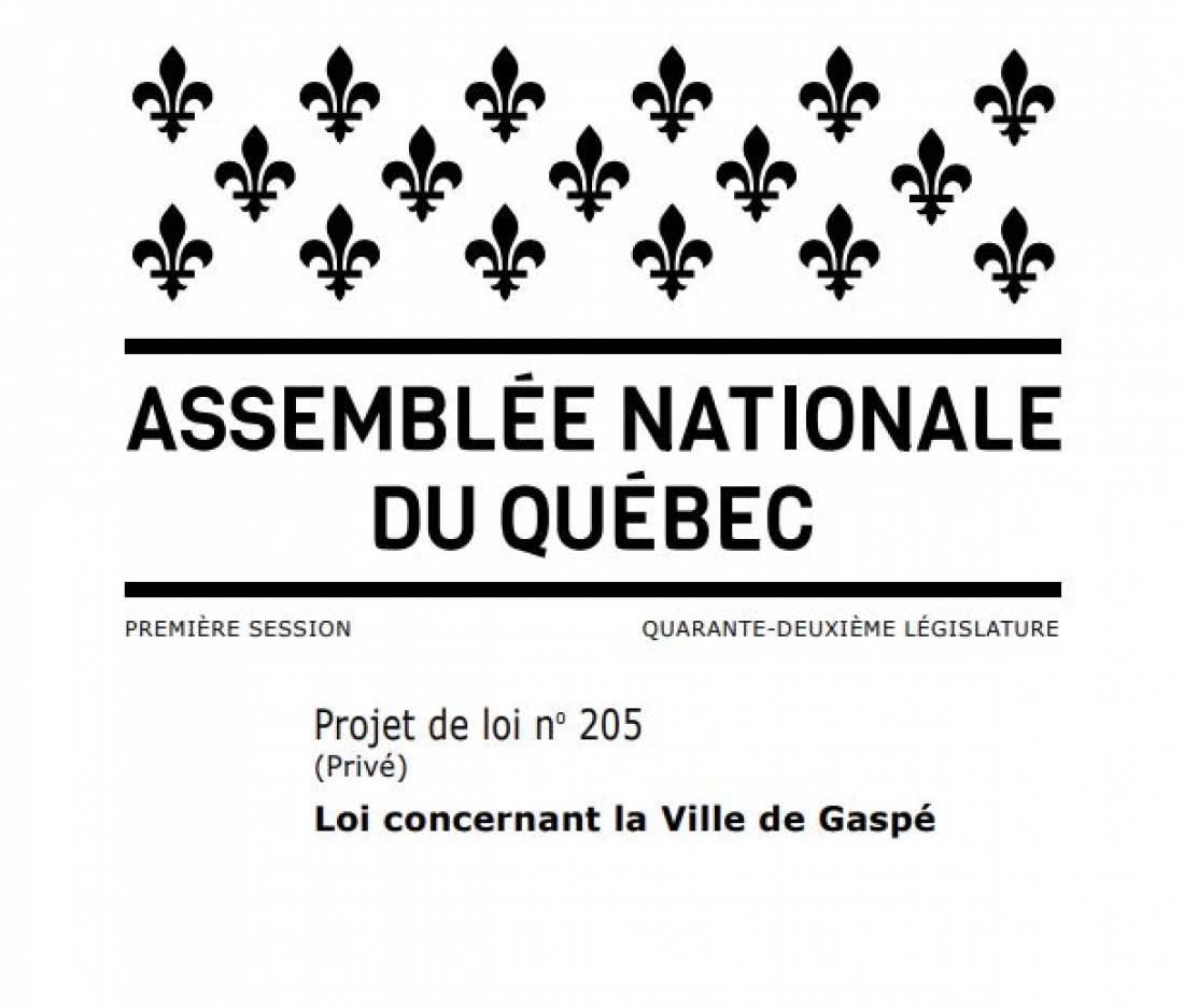 PROJET DE LOI 205 ADOPTÉ : LA VILLE DE GASPÉ OBTIENT LE POUVOIR DE DONNER  DES INCITATIFS POUR STIMULER LA CONSTRUCTION DE LOGEMENTS